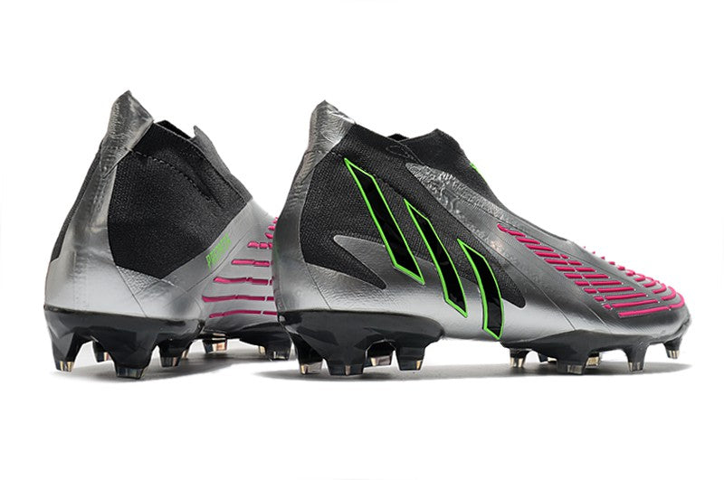 Chuteira Adidas Predator Edge+ FG - Cinza