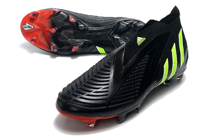 Chuteira Adidas Predator Edge+ FG - Preto e Vermelho