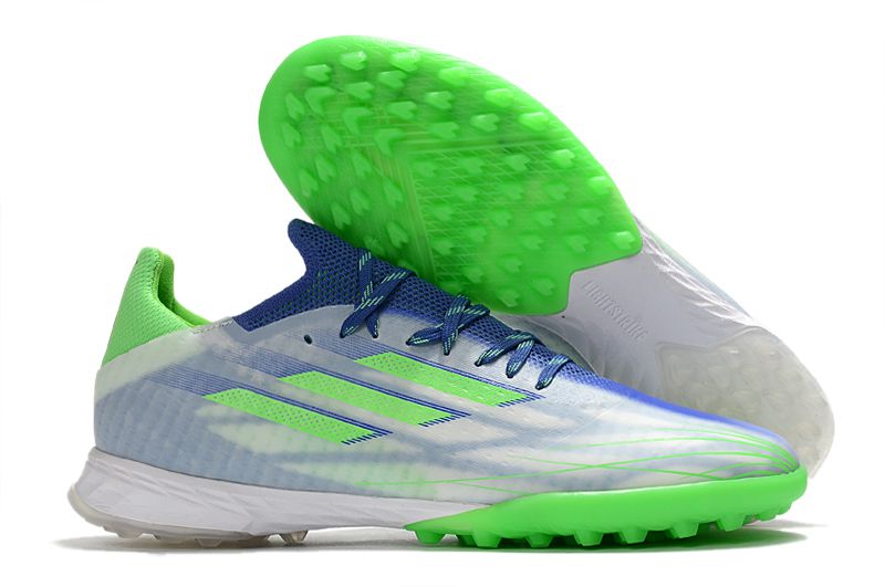 Chuteira Adidas X SpeedFlow .1 TF Society - Verde/Azul/Branco