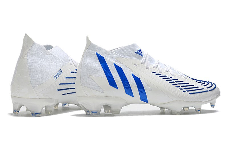 Chuteira Adidas Predator Edge.1 FG -Branco e Azul