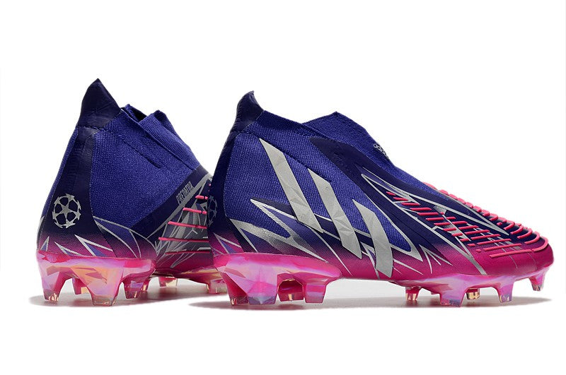 Chuteira Adidas Predator Edge+ FG - Roxo e Rosa