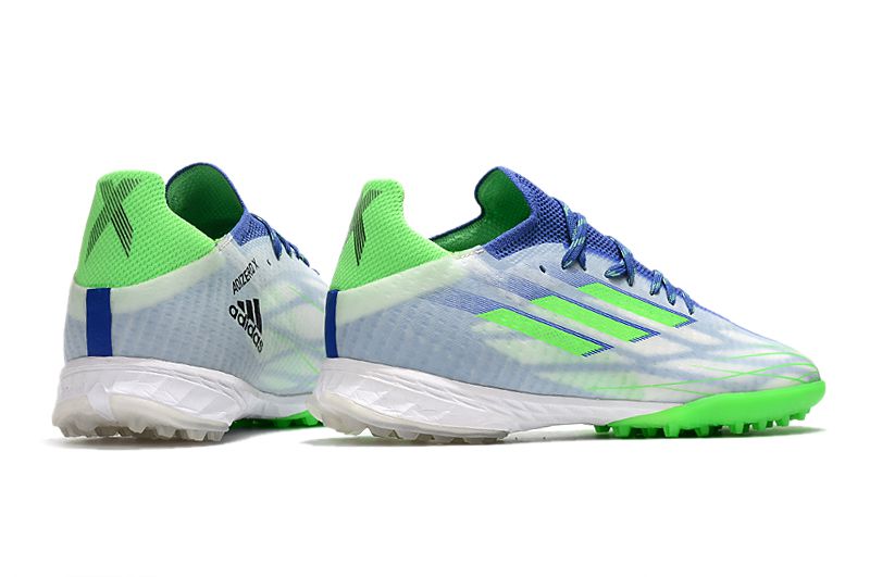 Chuteira Adidas X SpeedFlow .1 TF Society - Verde/Azul/Branco