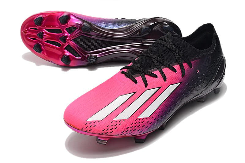 Chuteira Campo Adidas X SpeedPortal.1 FG - Rosa/Preto