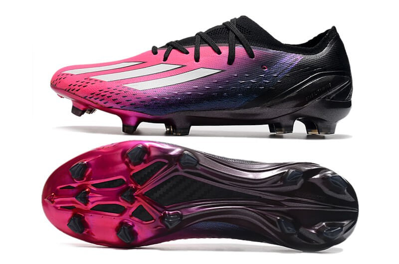 Chuteira Campo Adidas X SpeedPortal.1 FG - Rosa/Preto