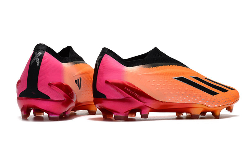 Chuteira Adidas Campo X SpeedPortal+ FG - Laranja/Preto/Rosa