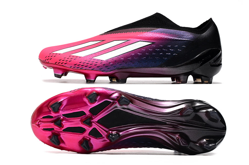 Chuteira Adidas Campo X SpeedPortal+ FG - Rosa/Preto