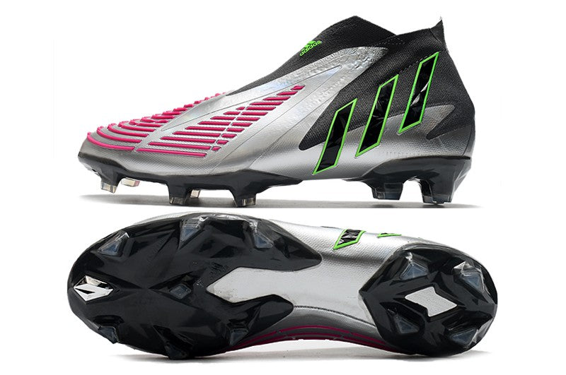 Chuteira Adidas Predator Edge+ FG - Cinza