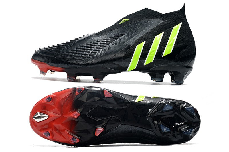 Chuteira Adidas Predator Edge+ FG - Preto e Vermelho