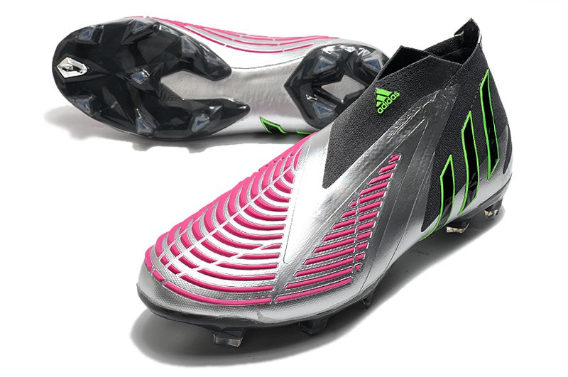 Chuteira Adidas Predator Edge+ FG - Cinza